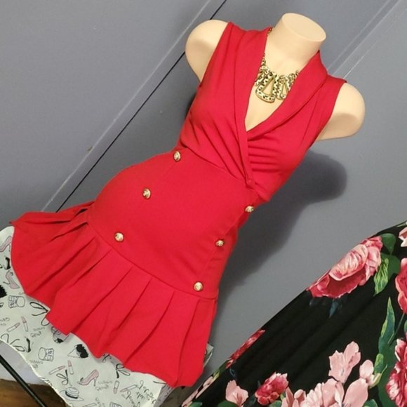 LAST ONES MPORTED STRETCHY TUXEDO DRESS SUPER CUTE & SEXY - Picture 3 of 9